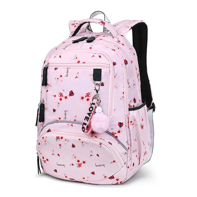 Large schoolbag cute Student School Backpack Printed Waterproof bagpack primary school book bags for teenage girls kids mochila