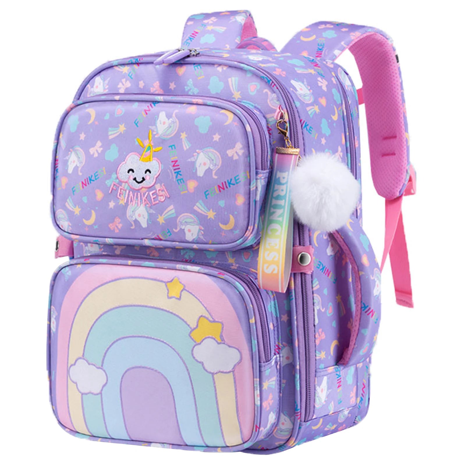 Cute Backpack For Primary School Student Stylish Portable Versatile Bag Breathable Preschool Books Bag Back To School Gift Girls