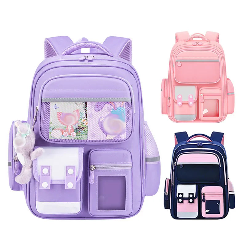 Children's Schoolbag Student Backpack Burden-reducing Large-capacity Kid's Backpack Back To School Book Bags School Supplies