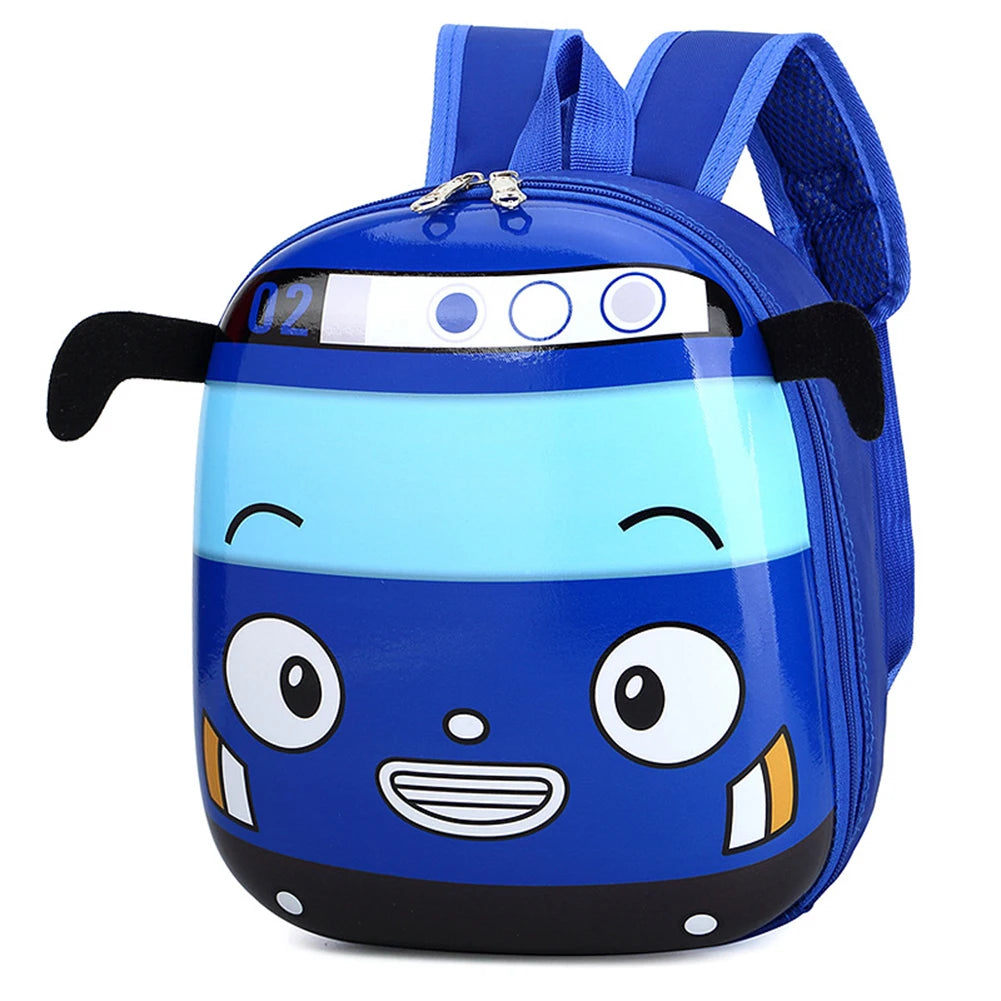 3D Cartoon Bus Daycare Bags Cute Kindergarten Children School Bag Small School Bookbag for Boys Girls Go for An Outing