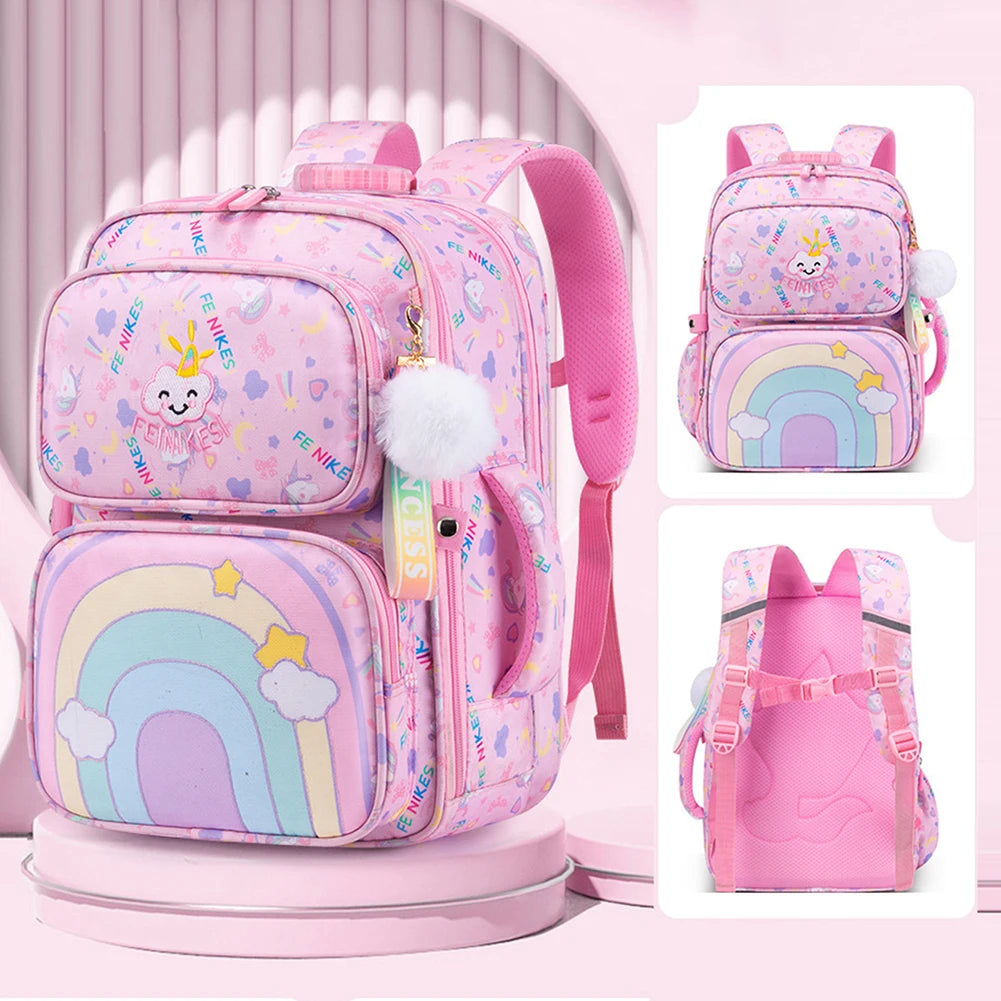 Cute Backpack For Primary School Student Stylish Portable Versatile Bag Breathable Preschool Books Bag Back To School Gift Girls
