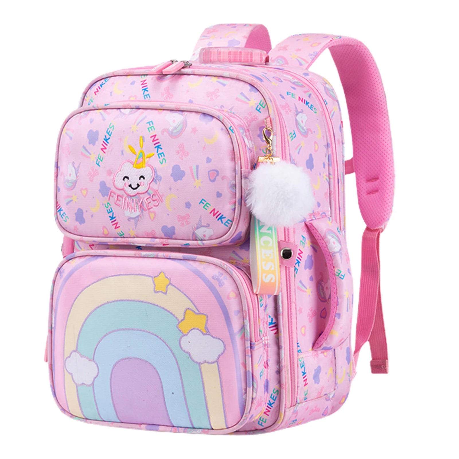 Cute Backpack For Primary School Student Stylish Portable Versatile Bag Breathable Preschool Books Bag Back To School Gift Girls