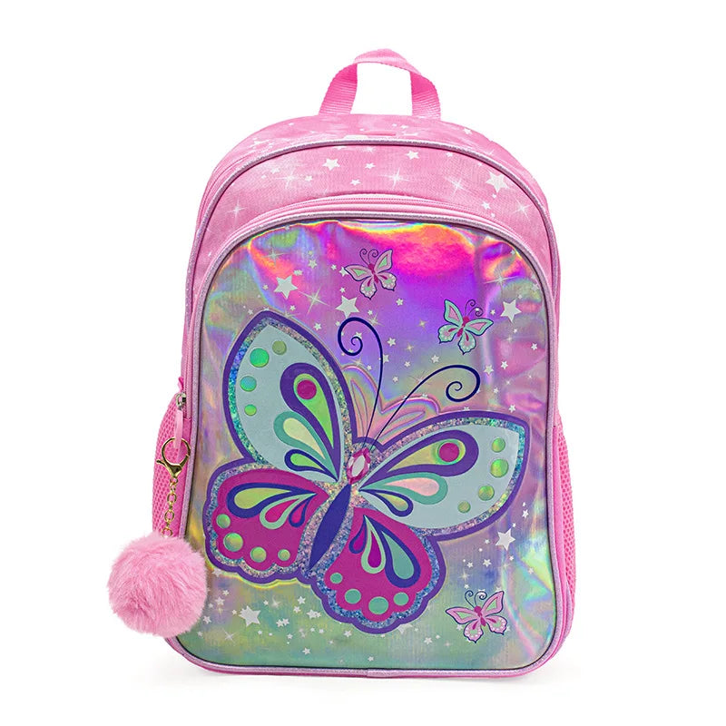Girls Backpacks for School Cartoon Butterfly Bookbags Children Nylon Shoulder Backpack Kids Satchels Mochilas Escolares Primaria